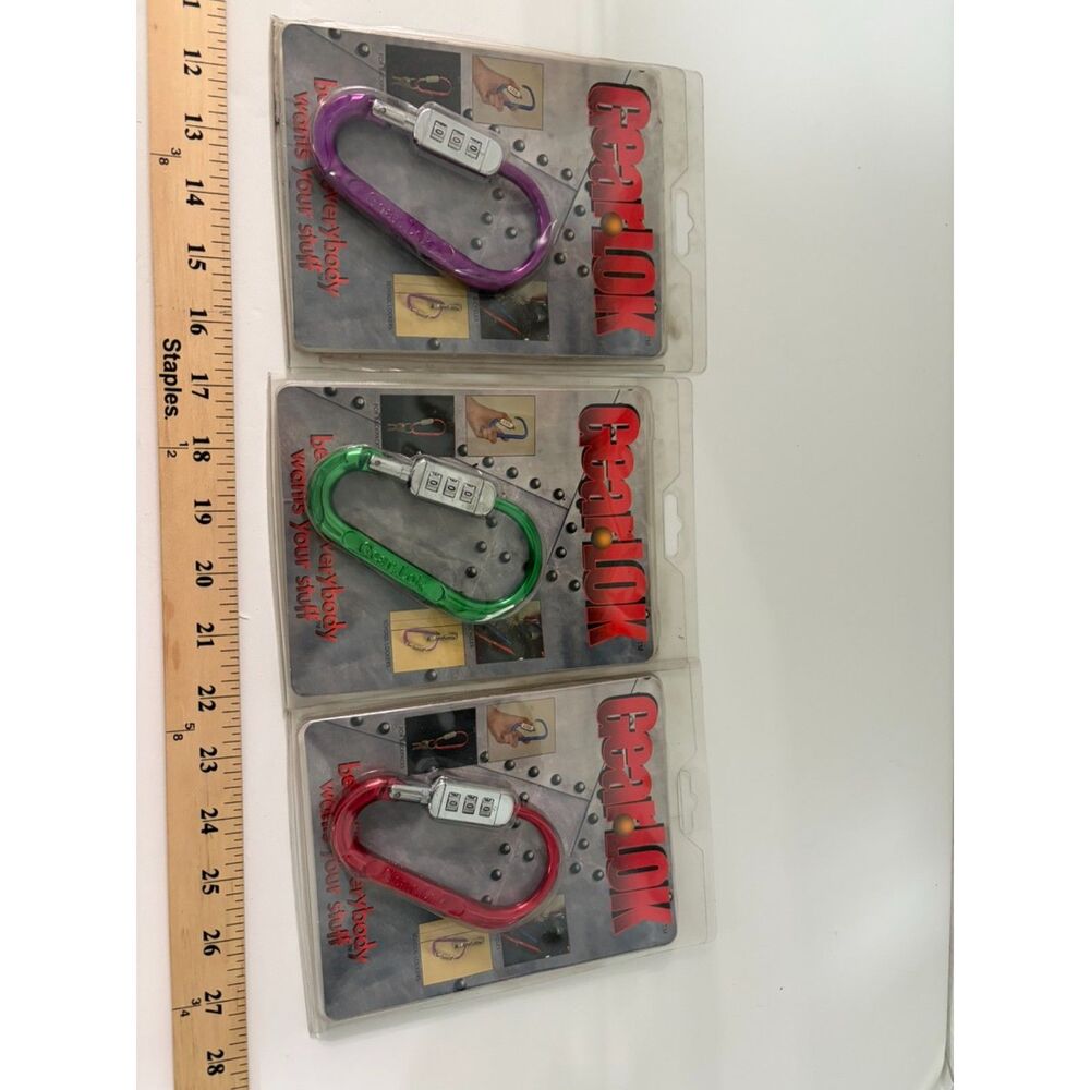 GearLOK Locker combination locks 3 pk